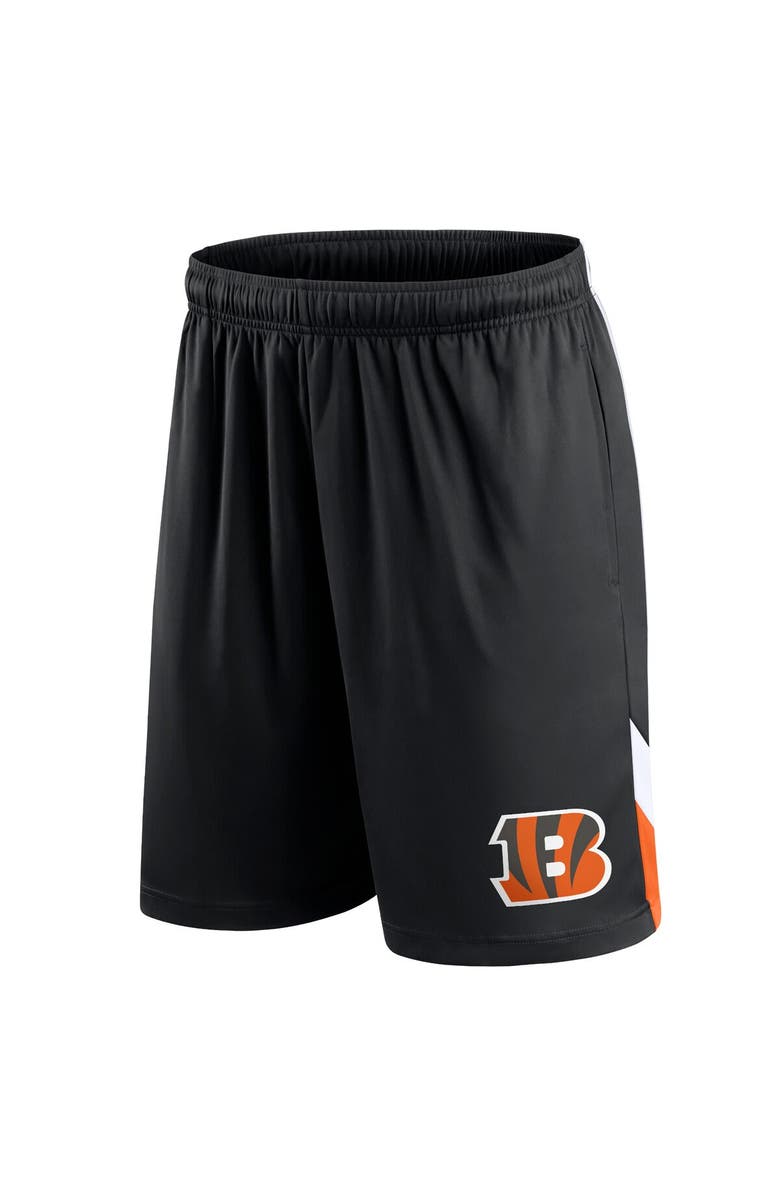 FANATICS Men's Fanatics Branded Black Cincinnati Bengals Interlock Shorts, Alternate, color, 