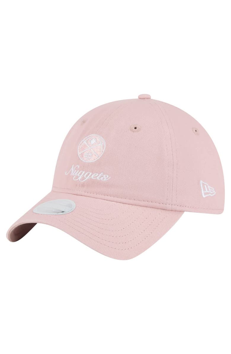 New Era Women's New Era Pink Denver Nuggets Gameday Preppy 9TWENTY Adjustable Hat, Main, color, Pink