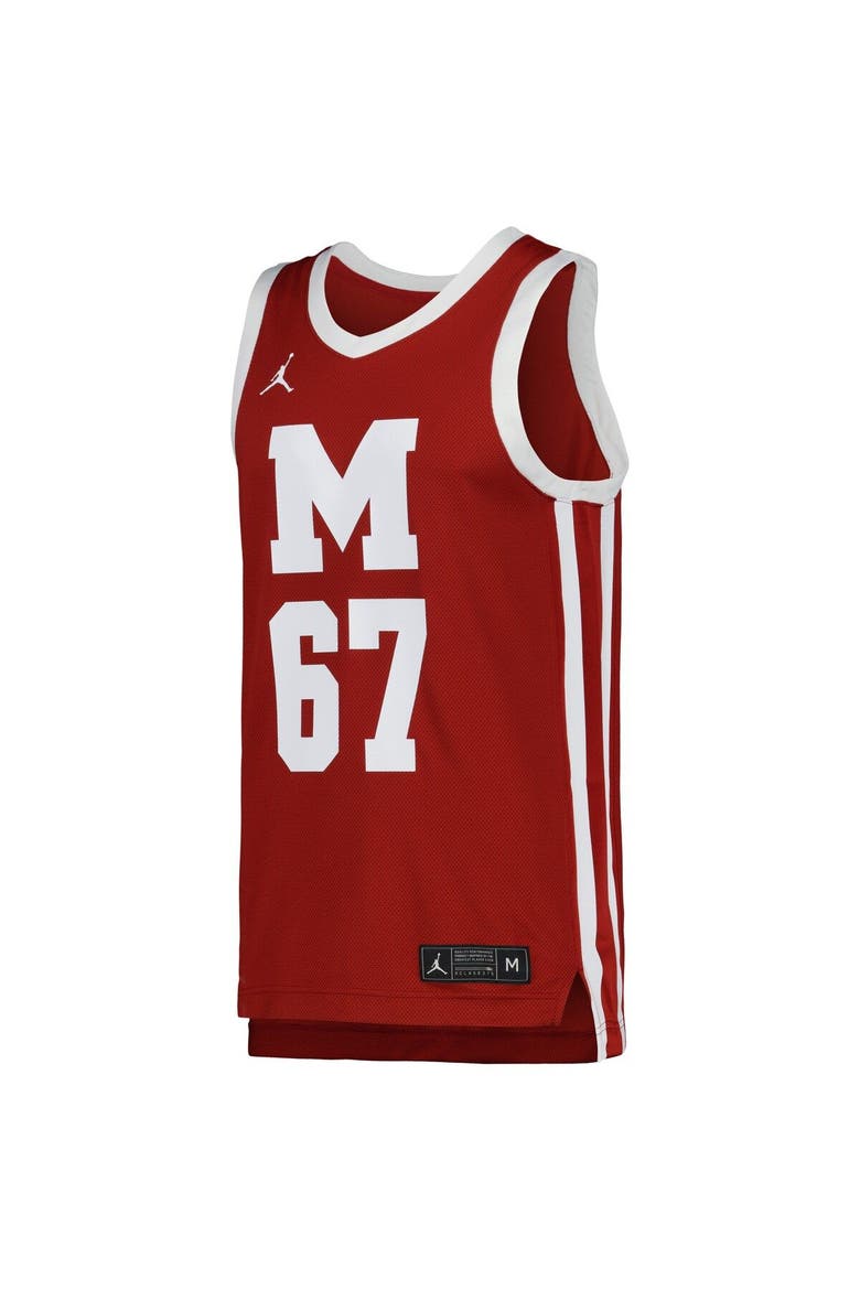 Men's Jordan Brand Maroon Morehouse Maroon Tigers Replica Basketball Jersey, Alternate, color, Maroon