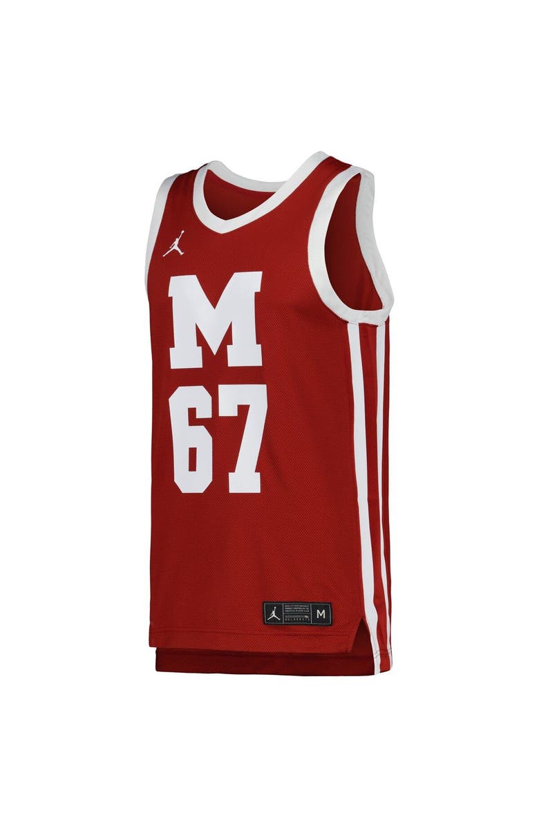 Jordan Brand Men's Jordan Brand Maroon Morehouse Maroon Tigers Replica Basketball Jersey, Alternate, color, Maroon