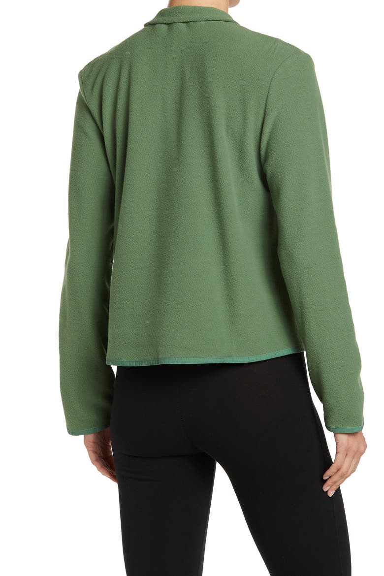Free Pass Polar Fleece Quarter Zip Pullover, Alternate, color, GREEN MYRTLE