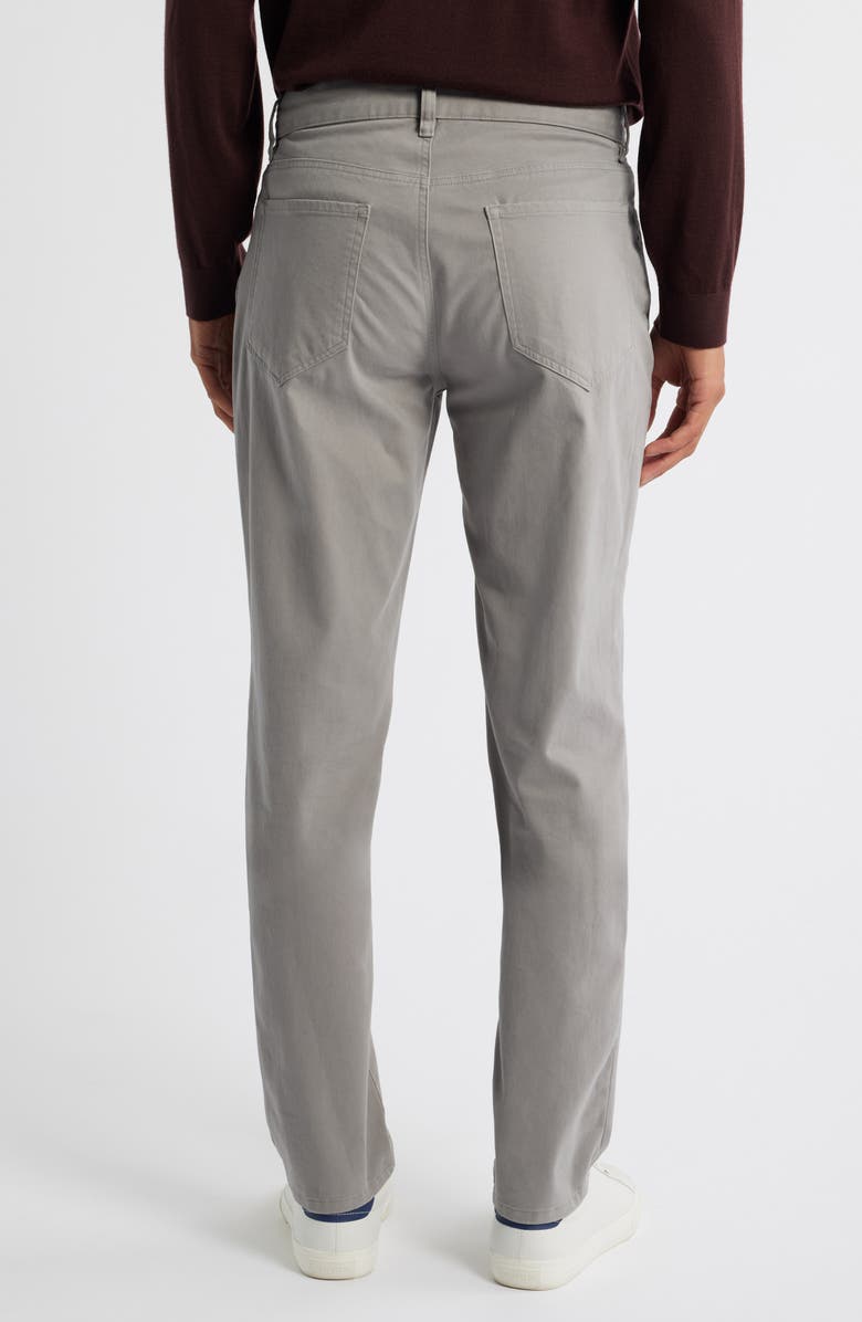 Vince Dylan Slim Fit Peached Stretch Cotton Pants, Alternate, color, Mouse