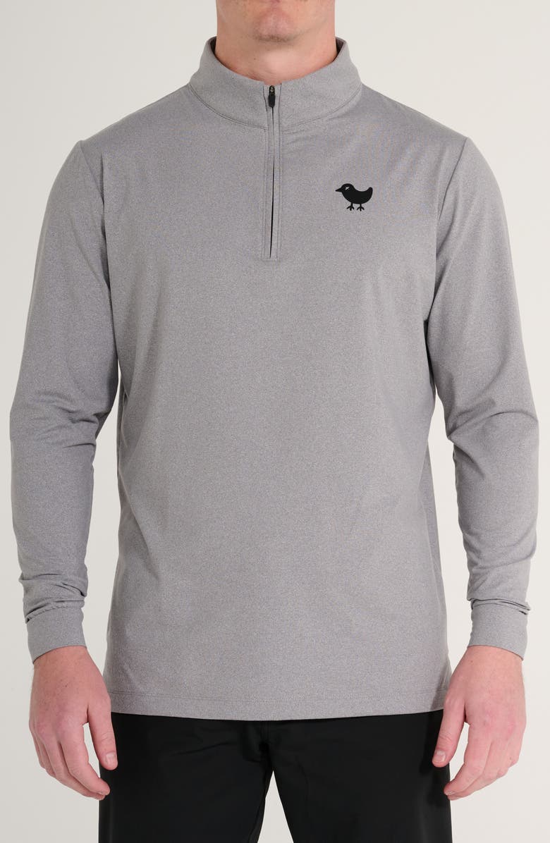 Bad Birdie Smoke Quarter Zip Performance Golf Pullover, Main, color, 
