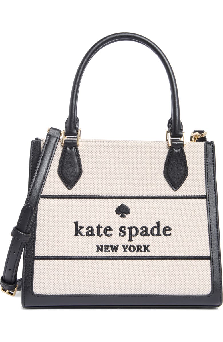 Kate Spade New York ellie small canvas tote bag, Main, color, Black Multi