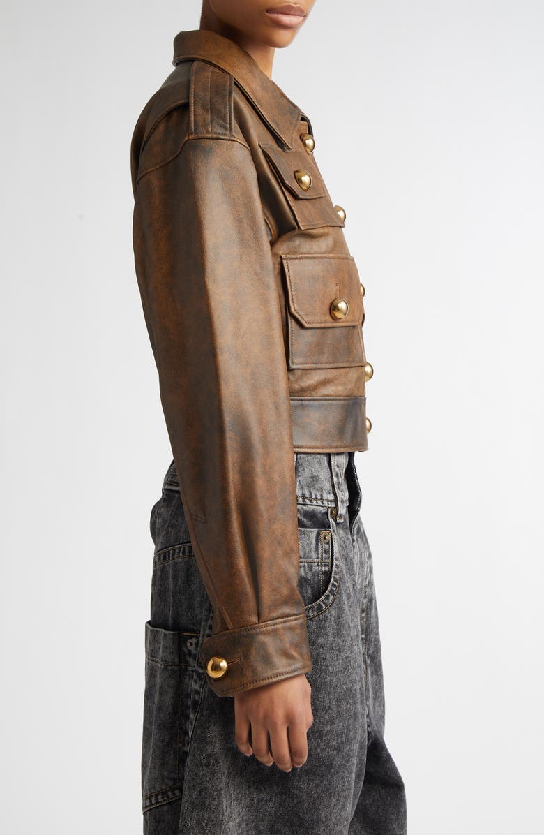 Vaquera Lambskin Leather Jacket, Alternate, color, 