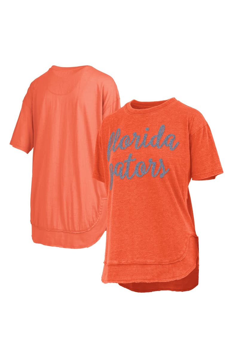 PRESSBOX Women's Pressbox Orange Florida Gators Poncho T-Shirt, Main, color, Orange