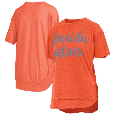 Women's Pressbox  Orange Florida Gators Poncho T-Shirt