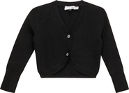 Charlotte & George Tight Knit V-Neck Cardigan with Buttons