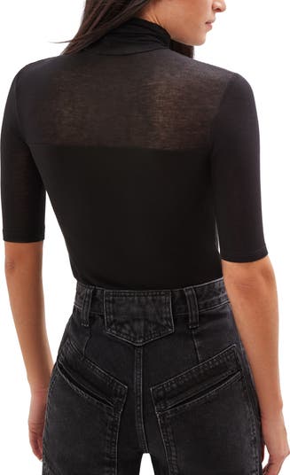 Niko Jersey Turtleneck Top