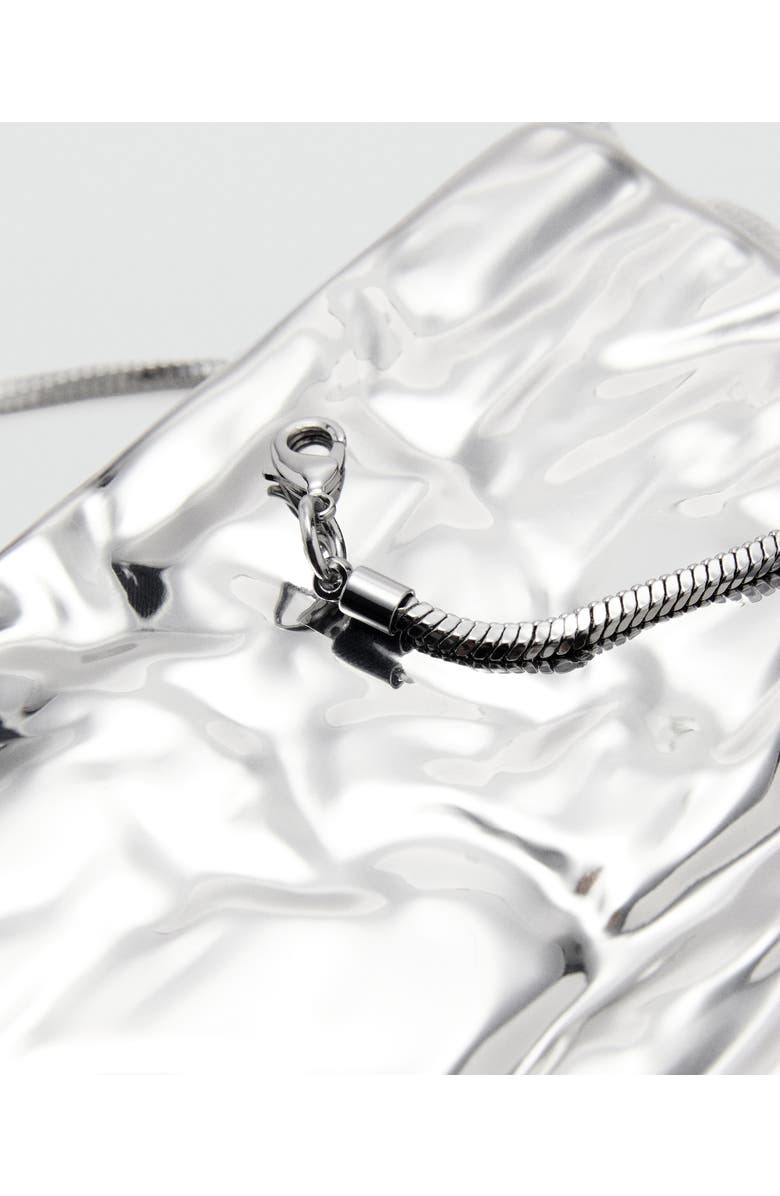 MANGO Textured Metal Clutch, Alternate, color,