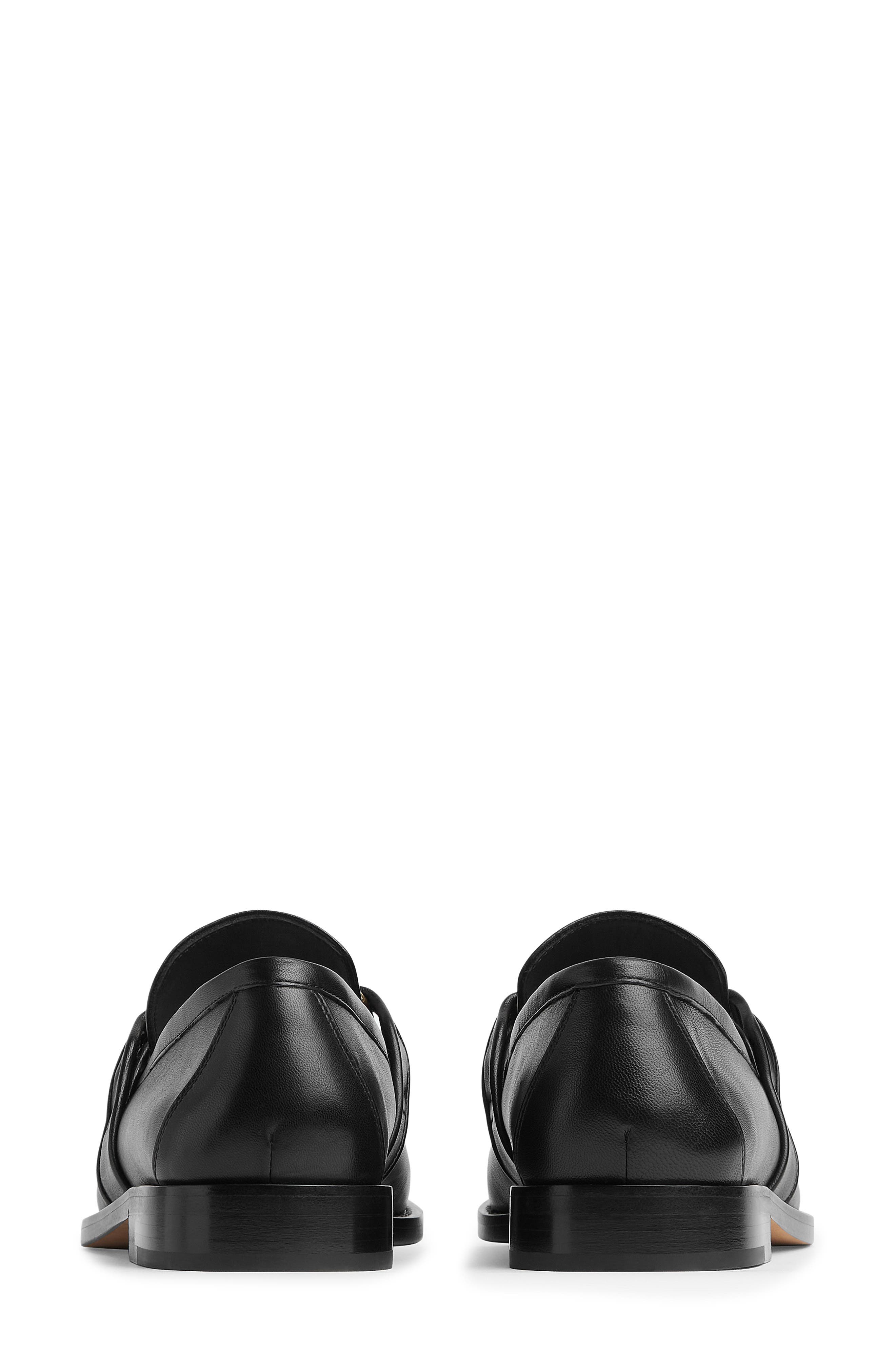 Bottega Veneta Astaire Knot Bit Loafer, Alternate, color, Black