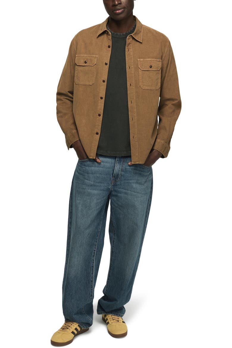 Corduroy Workshirt, Alternate, color, KANGAROO