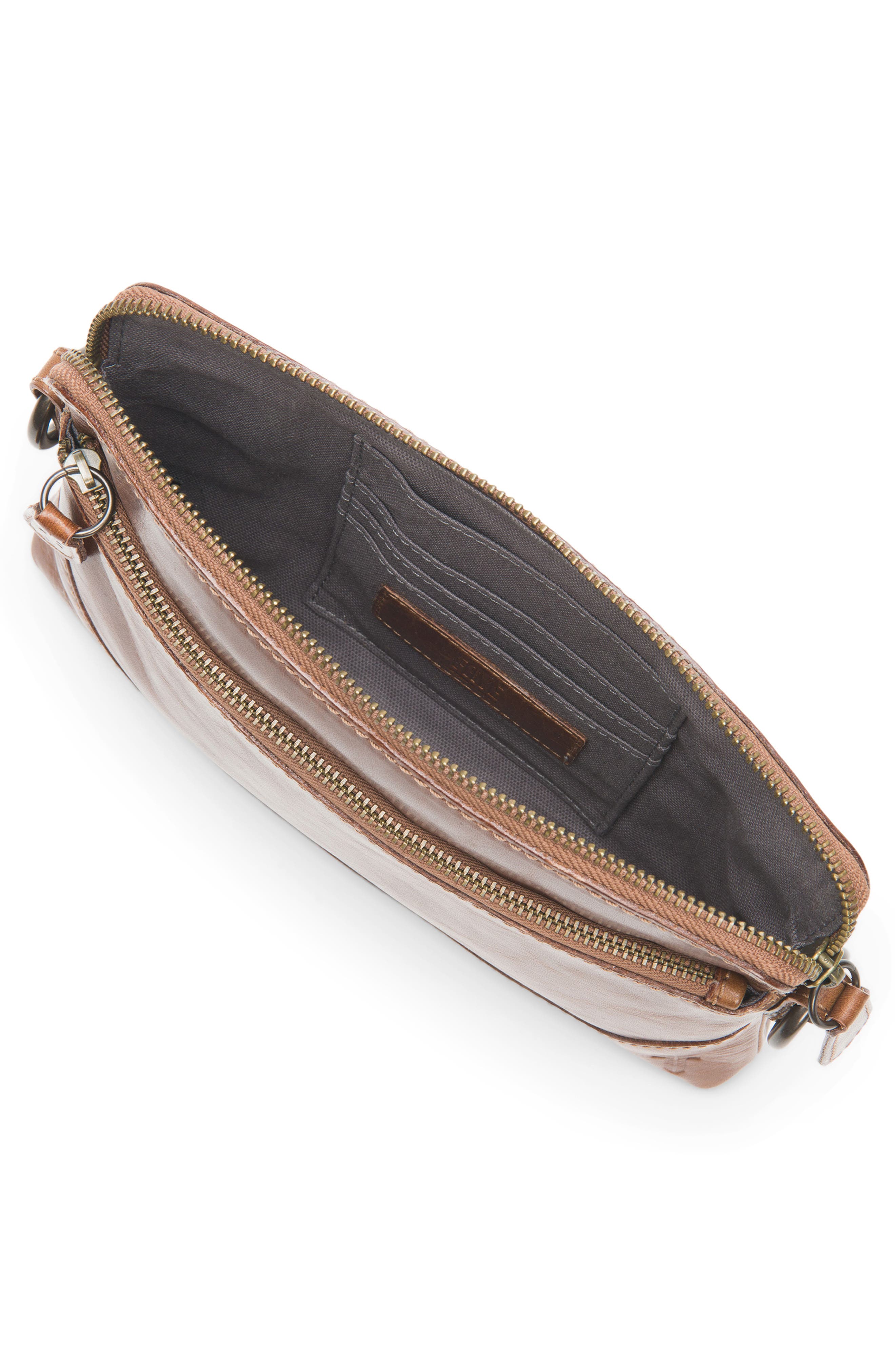 Frye Melissa Convertible Leather Wristlet, Alternate, color, Cognac