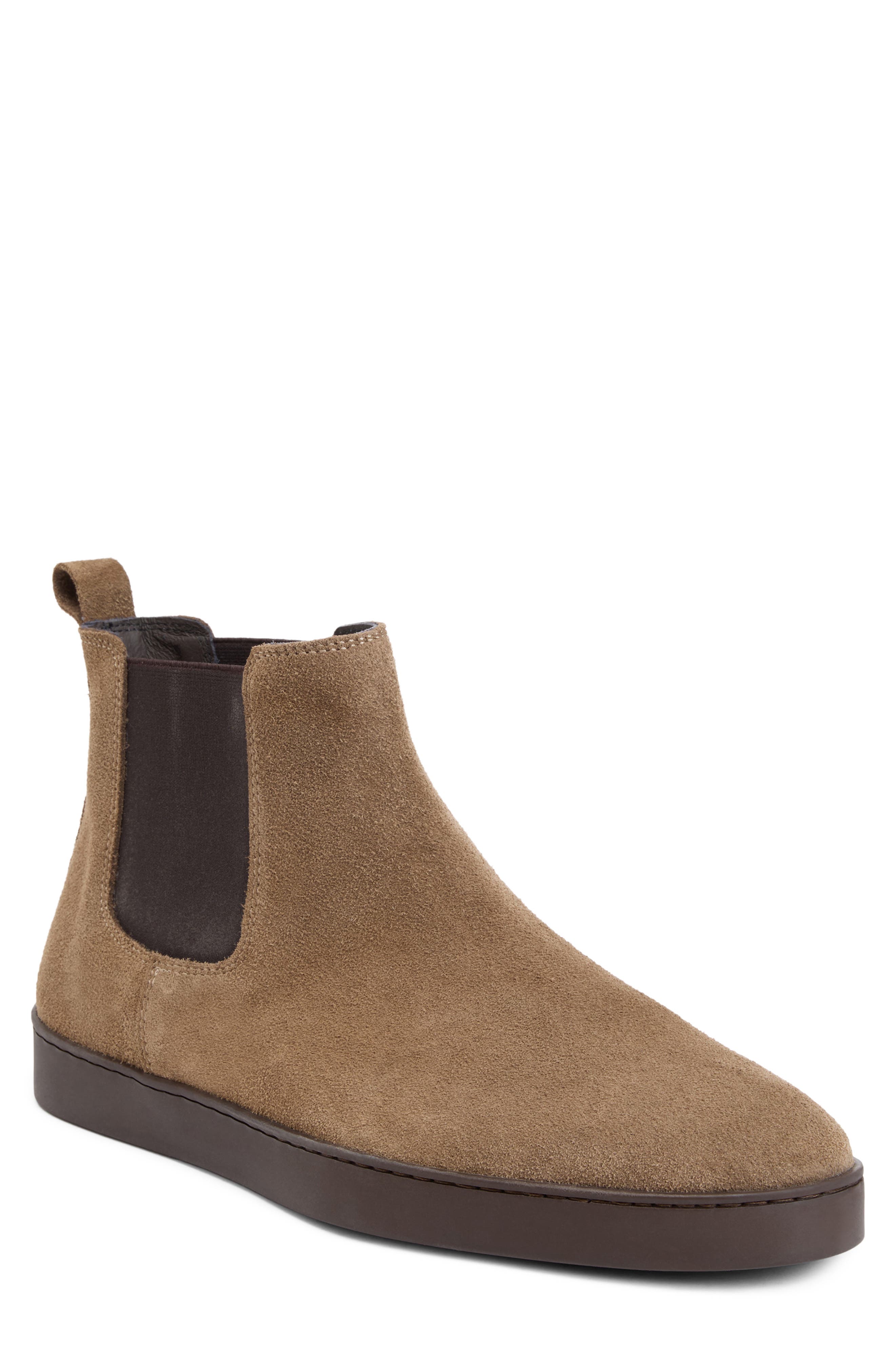Placido Leather Chelsea Boot, Main, color, TAUPE SUEDE