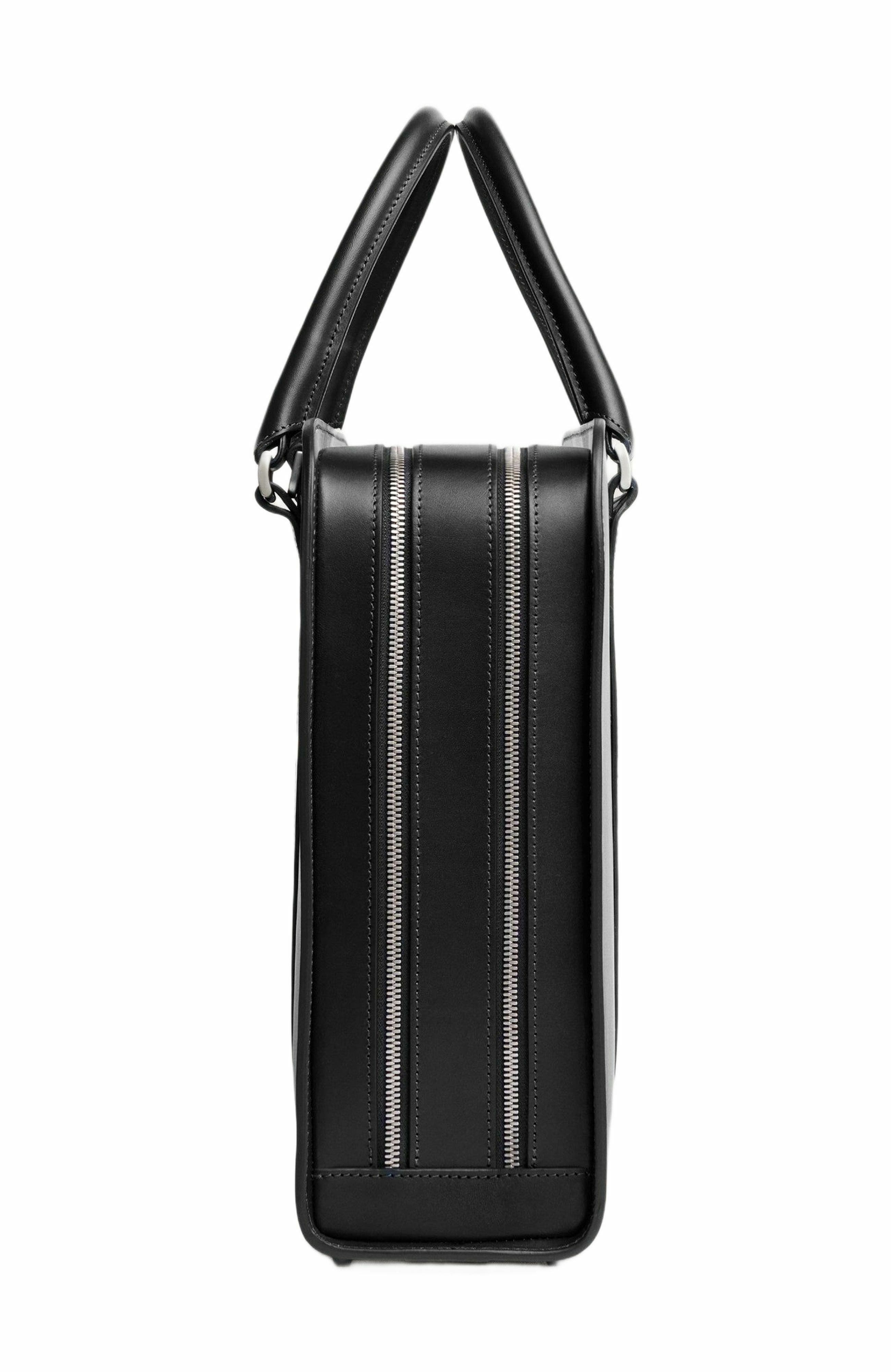 Carl Friedrik Palissy Double Briefcase, Alternate, color, Black