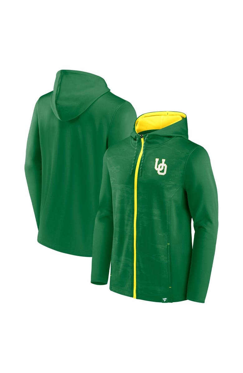 FANATICS Men's Fanatics Branded Green Oregon Ducks Ball Carrier Full-Zip Hoodie, Main, color,