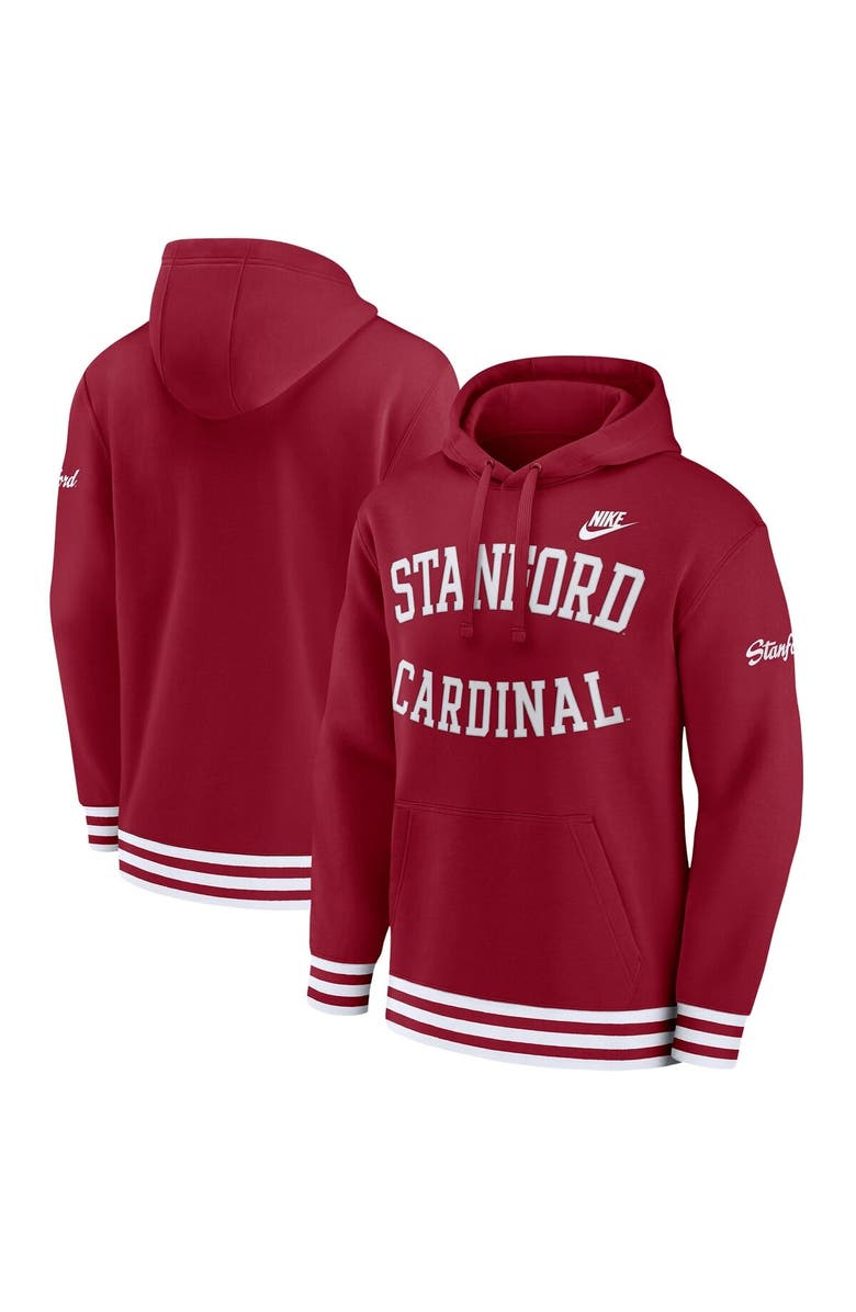 Nike Men's Nike Cardinal Stanford Cardinal Legacy Retro Pullover Hoodie, Alternate, color, 