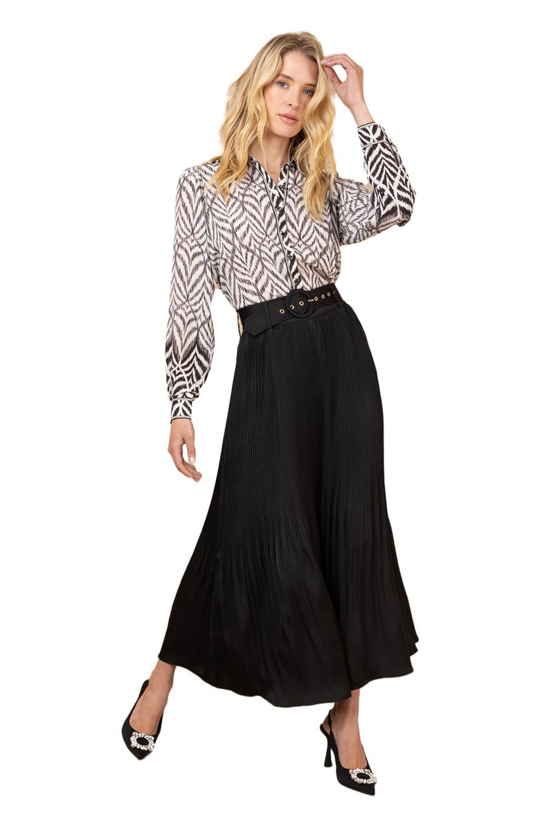 Hale Bob Ayleen Charmeuse Skirt, Main, color, 