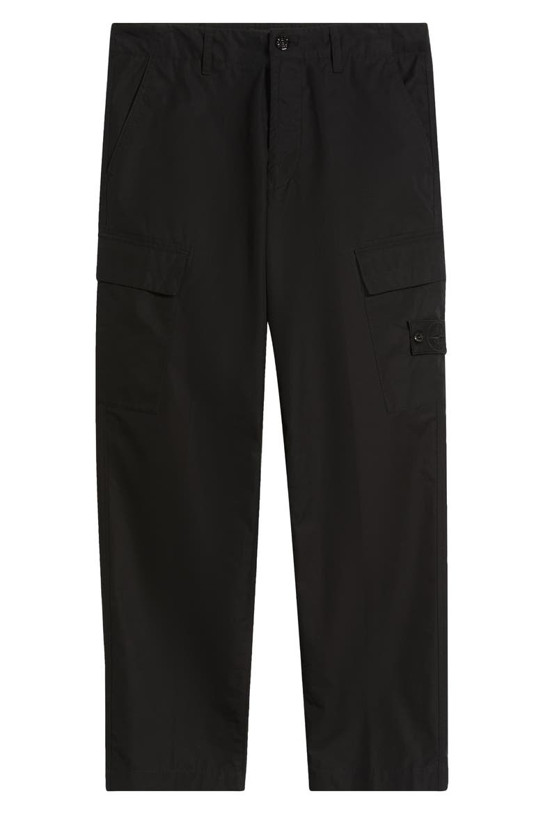 Ghost Cotton Cargo Pants, Alternate, color, V0029 BLACK