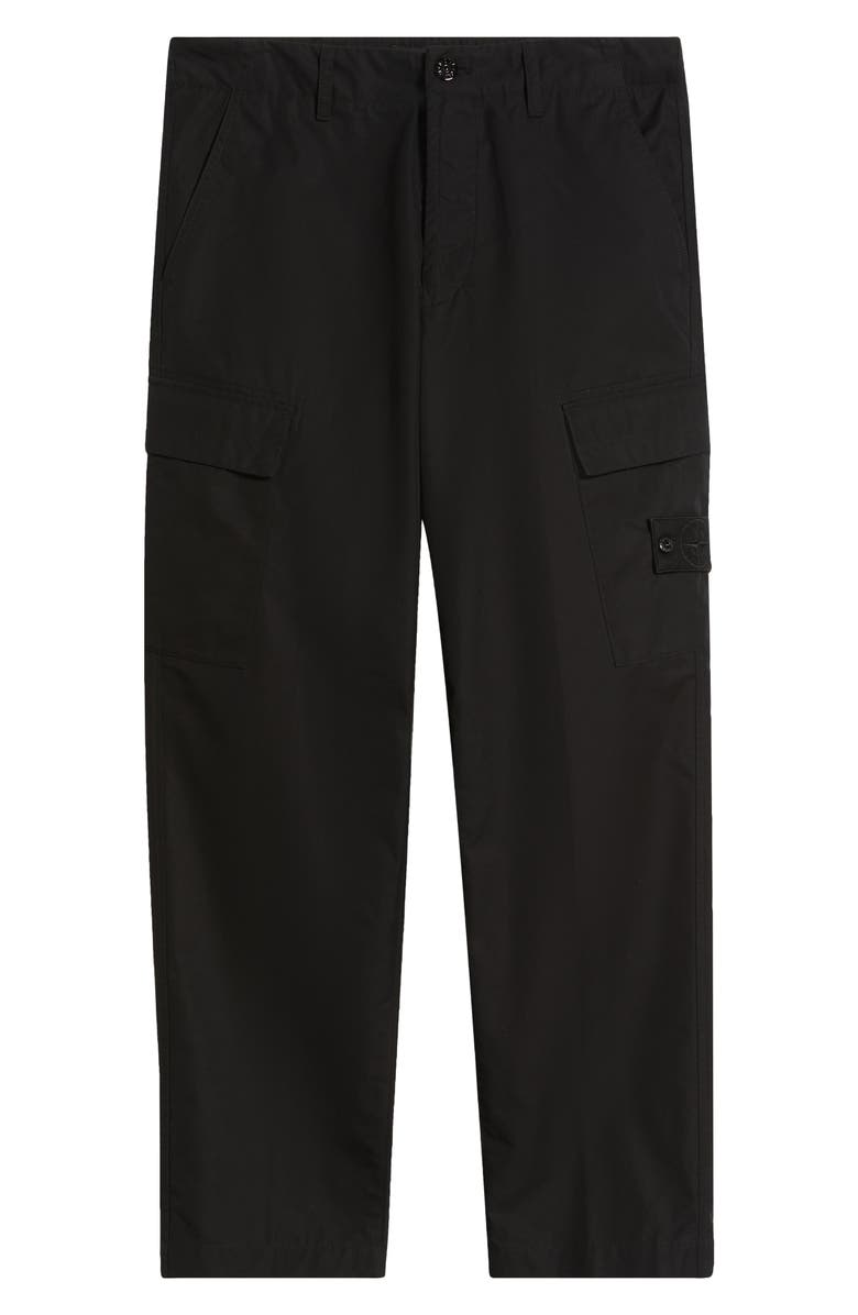 Stone Island Ghost Cotton Cargo Pants, Alternate, color, V0029 Black