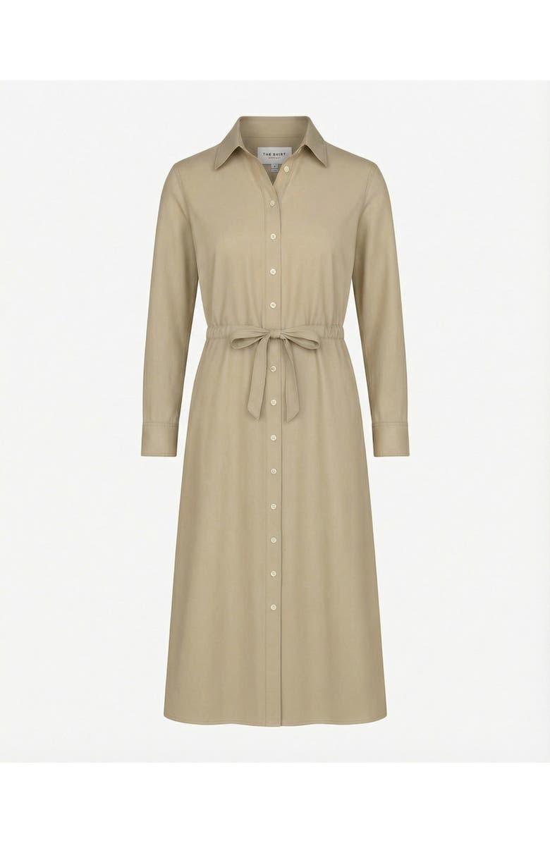 The Shirt by Rochelle Behrens The Long Sleeve Midi Dress, Main, color, Khaki