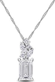 Julianna B. Lab-Grown Diamond Cluster Pendant Necklace 14k