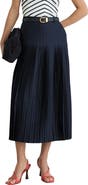Reiss Savannah Pleated Midi Skirt