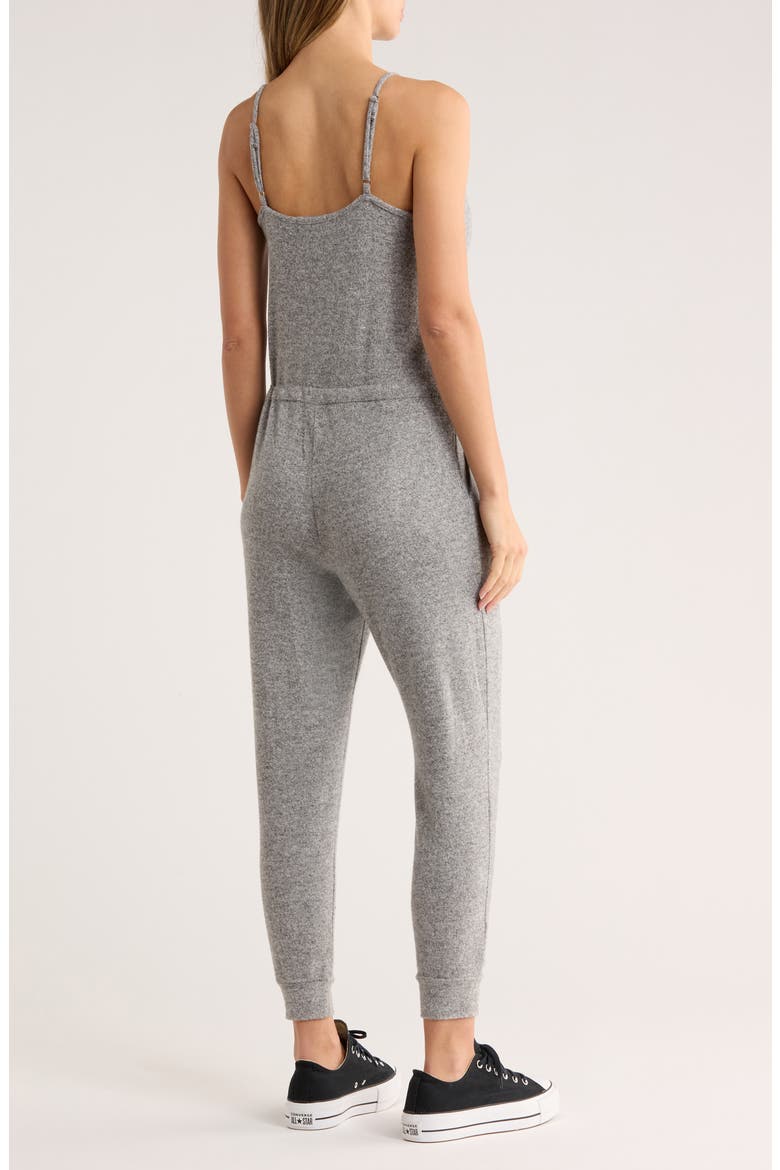 Drawstring Waist Jumpsuit, Alternate, color, HEATHER GREY