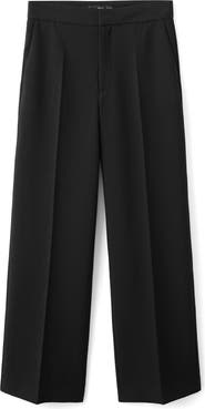 MANGO High Waist Straight Leg Pants