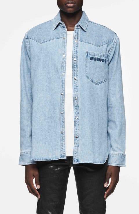 Western Cotton Snap-Up Shirt