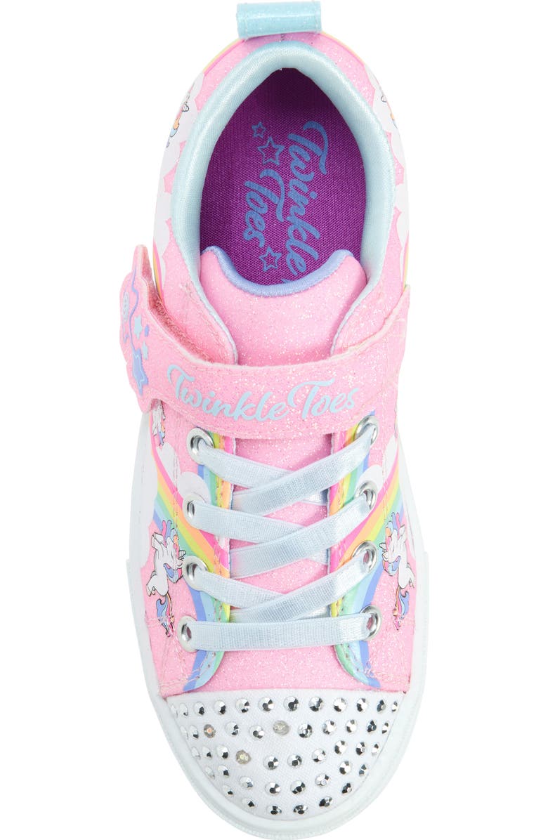 SKECHERS Kids' Twinkle Sparks Light-Up Sneaker, Alternate, color, Pkmt-Pink/