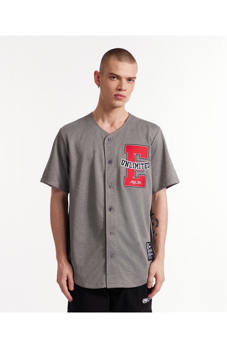 Ecko Unltd. The Dinger Button Front Top, Main, color, Marled Grey