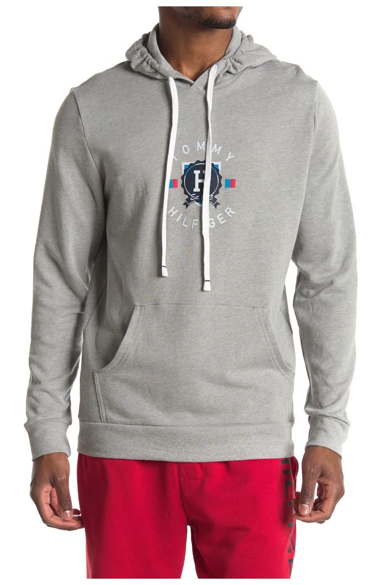 Tommy Hilfiger Logo Pullover French Terry Lounge Hoodie, Alternate, color, 