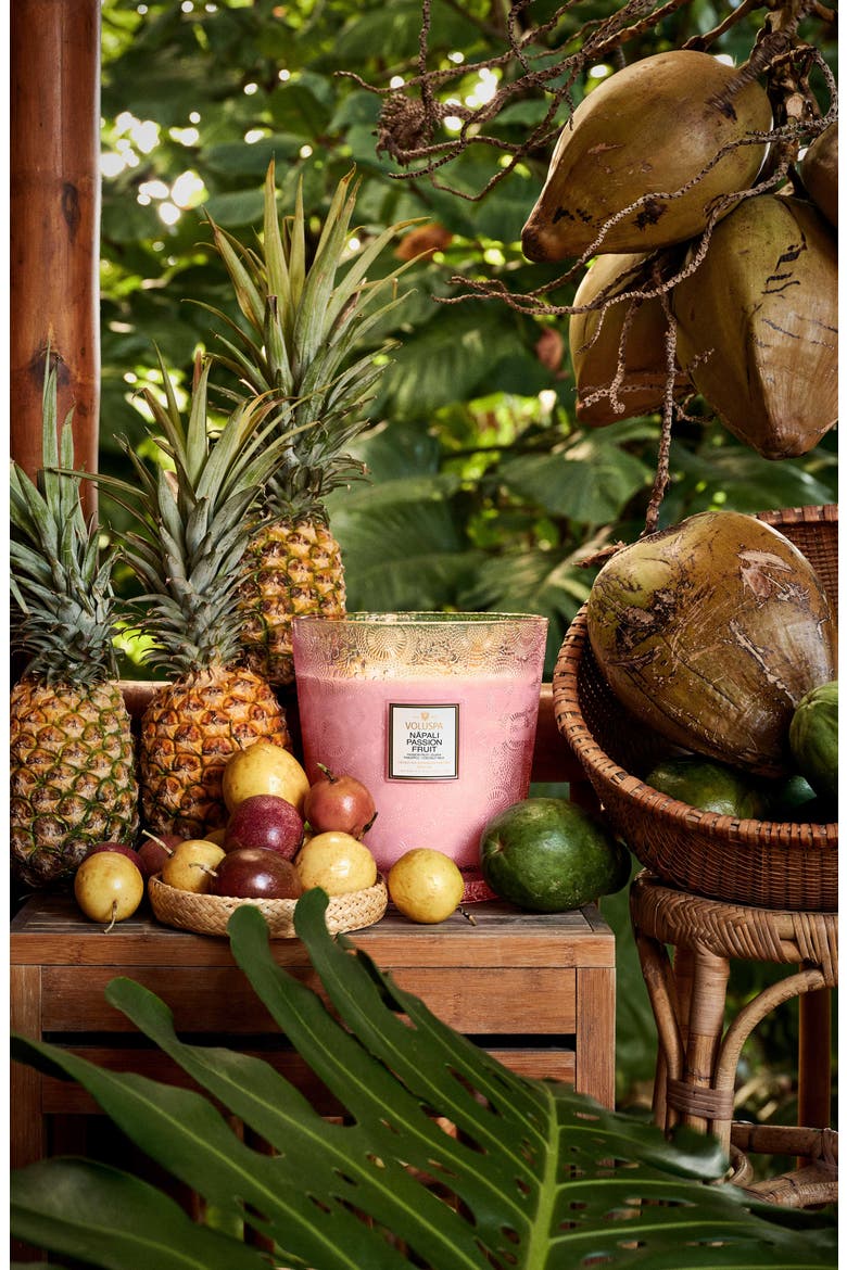 Nāpali Passion Fruit Lidded 5-Wick Hearth Candle, Alternate, color, NO COLOR