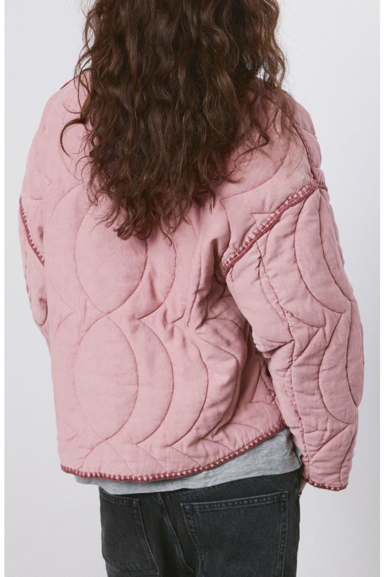 Quilted Jacket, Alternate, color, PINK