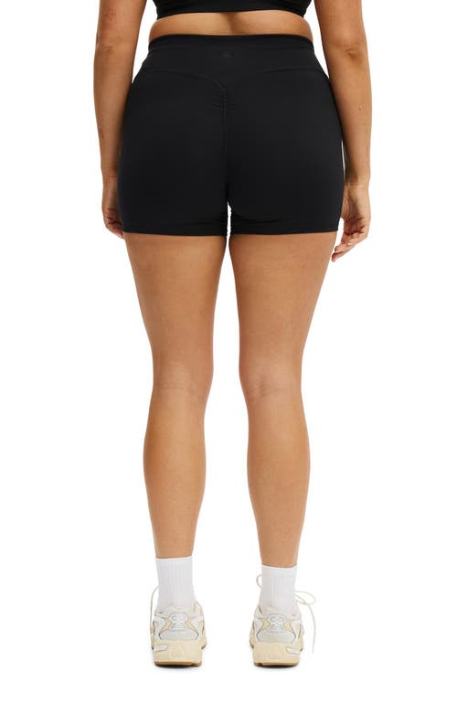 Cotton On Body Active Ultra Soft Invisible Scrunch Shortie Short In Black