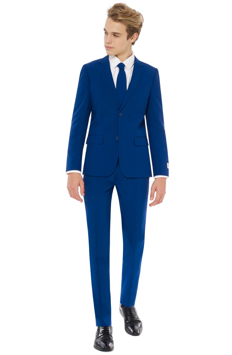 OppoSuits Navy Royale Two-Piece Suit with Tie, Main, color, Blue