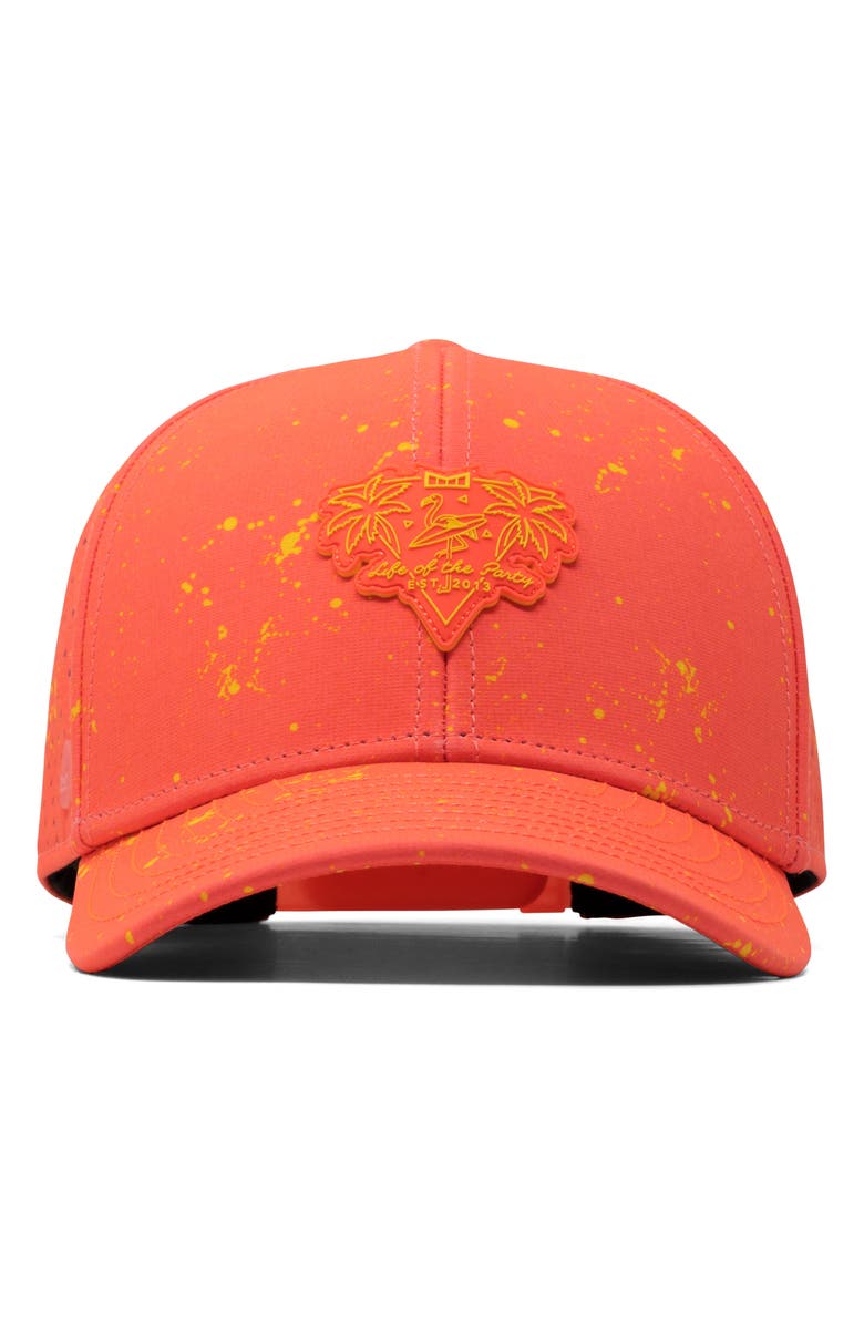 Melin A-Game Neon Drip Hydro Performance Snapback Hat, Alternate, color, Infrared