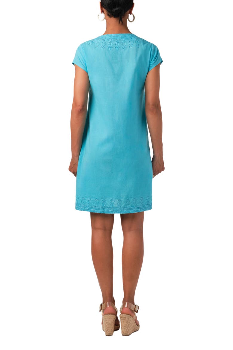 Rowena Tunic, Alternate, color, Turquoise/Turquoise