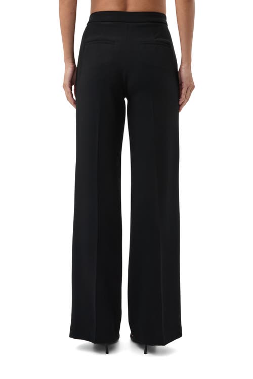 Trina Turk Sadie Wide Leg Suiting Pant In Black