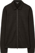 John Varvatos Kassen Jacquard Zip-Up Shirt Jacket