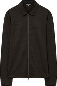 John Varvatos Kassen Jacquard Zip-Up Shirt Jacket