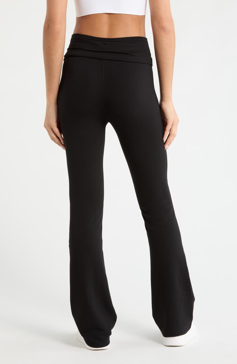 Zella Weekend French Terry Pants, Alternate, color, Black