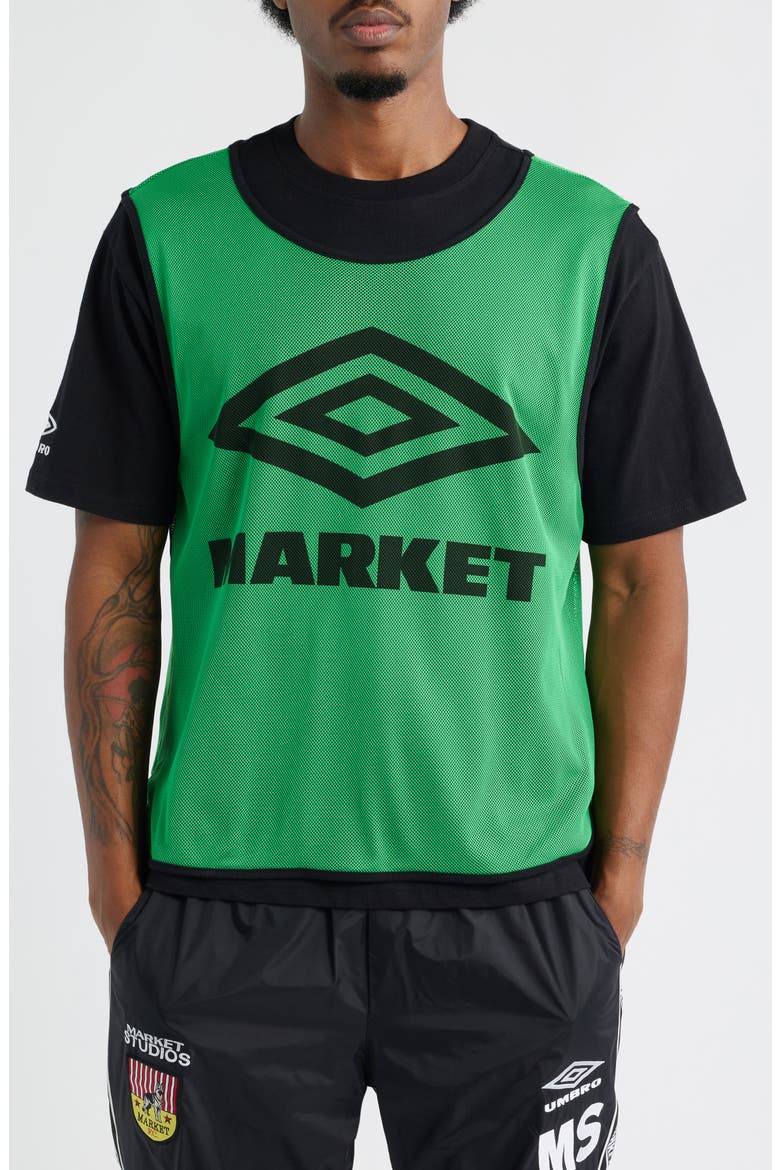 Logo Graphic Scrimmage Jersey, Main, color, BLACK BEAUTY/ CLASSIC GREEN