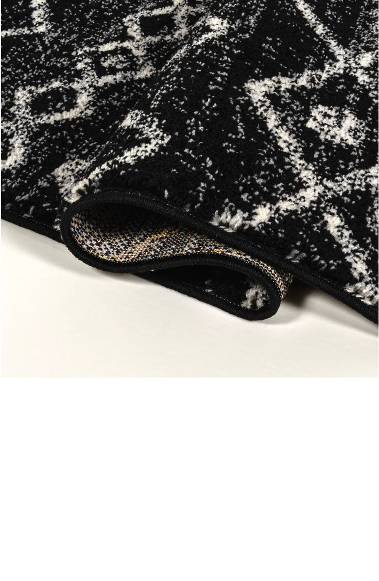 JONATHAN Y Aksil Moroccan Beni Souk Area Rug, Alternate, color, Black/Cream
