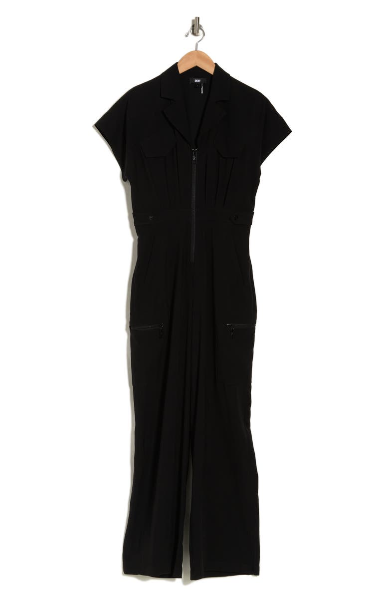 DKNY SPORT Short Sleeve Jumpsuit, Alternate, color,