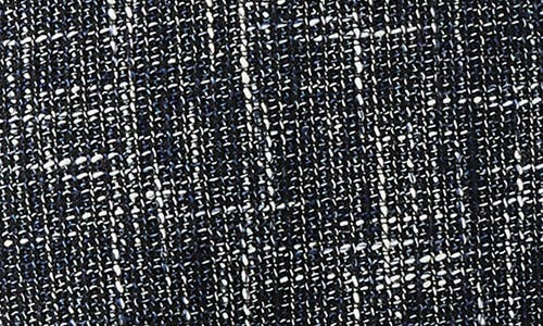 Lk Bennett Suzie Fray Hem Tweed Skirt In Indigo