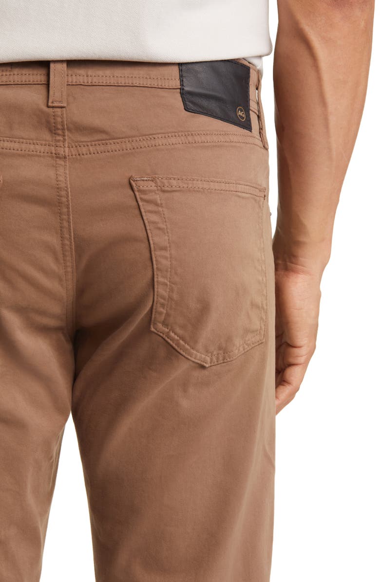 AG Tellis Sueded Stretch Sateen Slim Leg Pants, Alternate, color, Maple Shadow