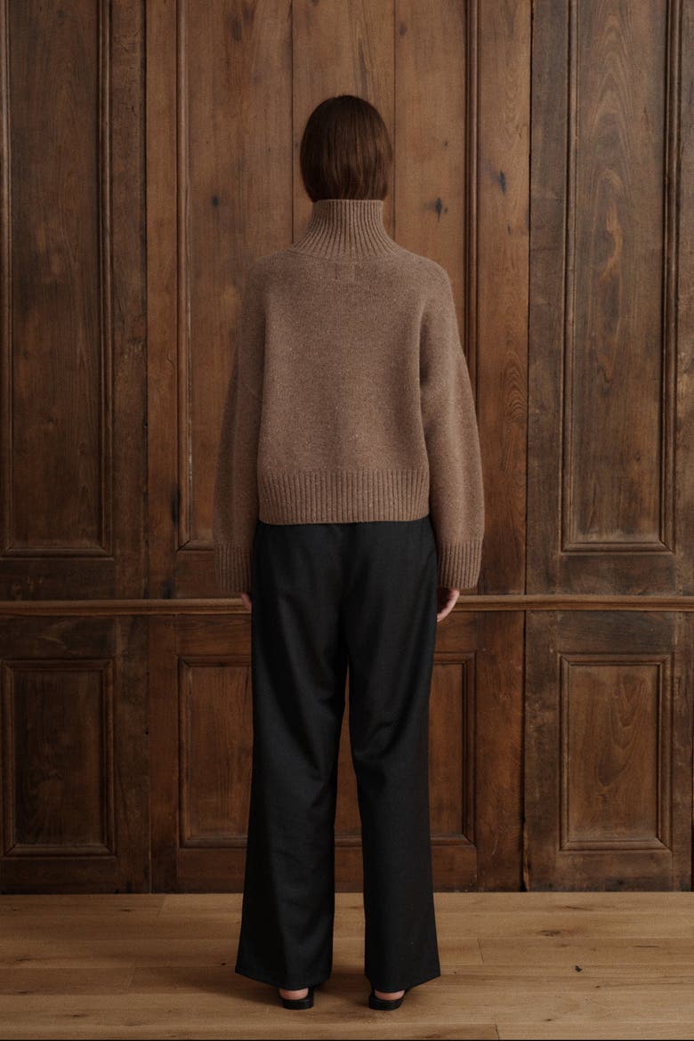 Maja Turtleneck Cashmere Sweater, Alternate, color, Toasted Walnut