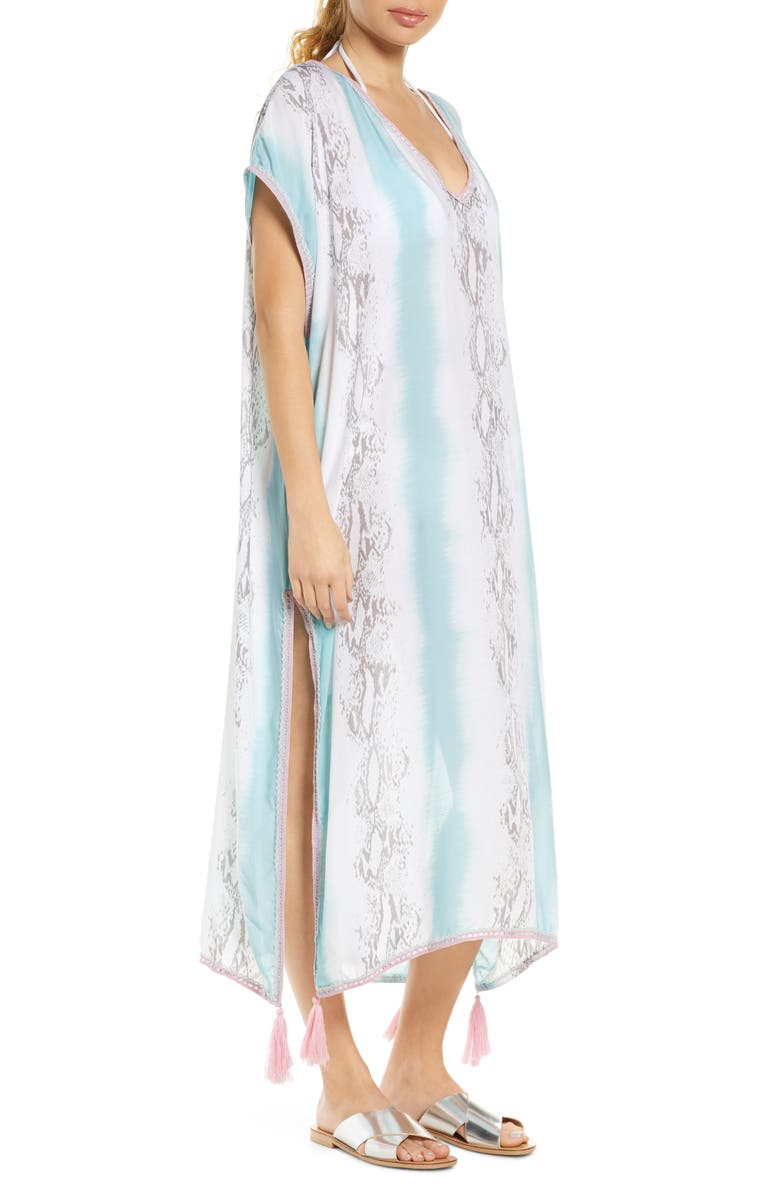 Surf Gypsy Tie Dye Cover-Up Caftan, Alternate, color, 